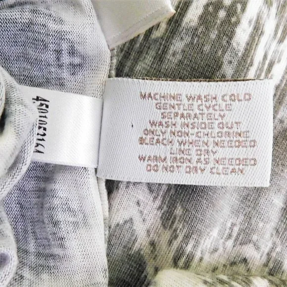 Chico's Women Shirt Gray White 0 Small - Picture 5 of 5